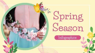 Cute Floral Spring Season Infographics