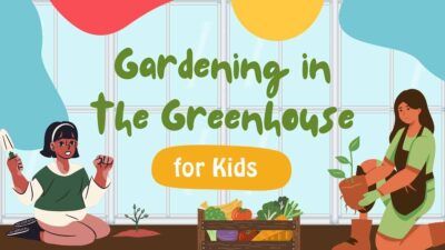 Cute Gardening in the Greenhouse for Kids