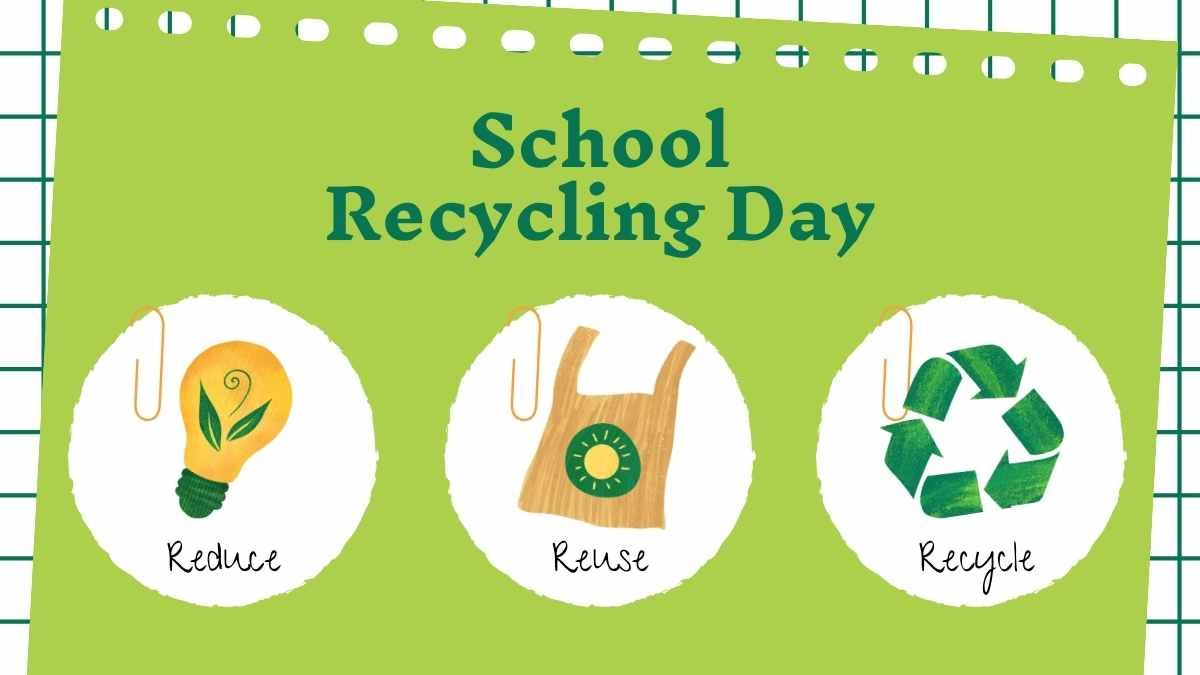 Cute Global Recycling Day at School - slide 8
