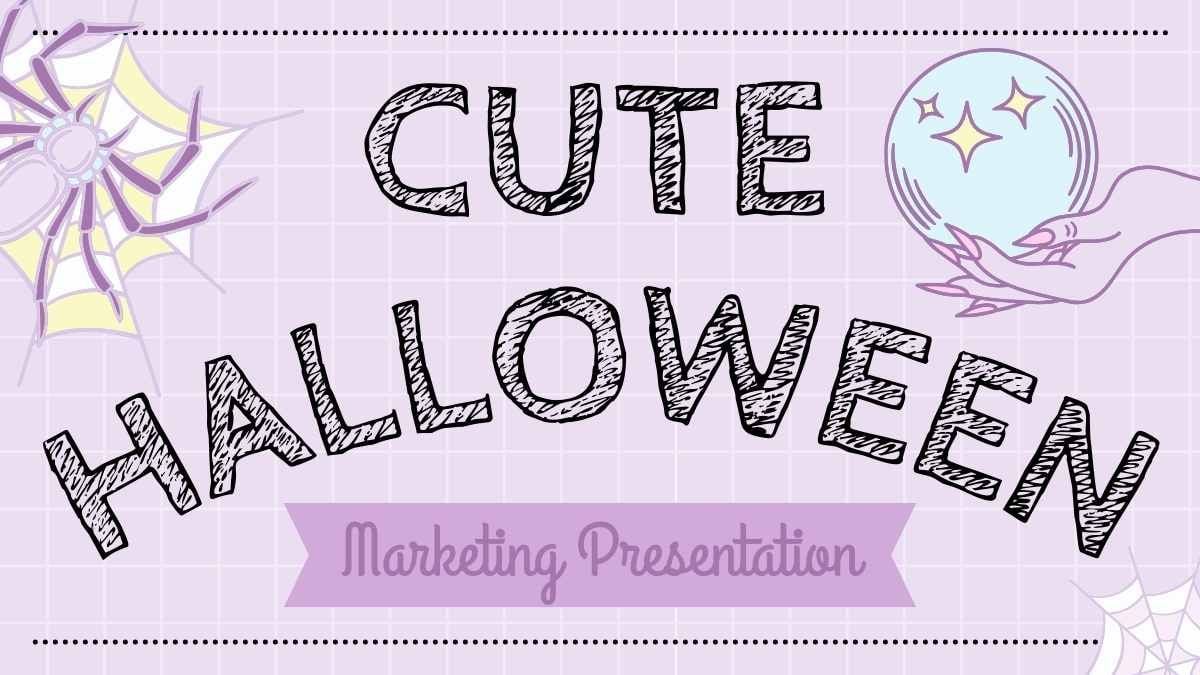 かわいいハロウィーン・マーケティング・プレゼンテーション - slide 0