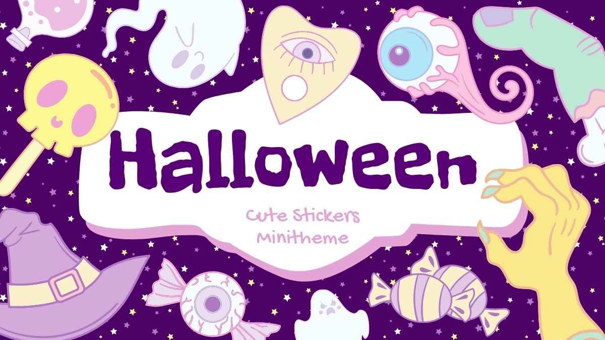 Cute Halloween Stickers Minitheme - slide 0