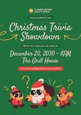 Cute Holiday Trivia Night Poster