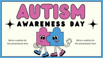 Dia da Conscientização sobre o Autismo ilustrado e fofo
