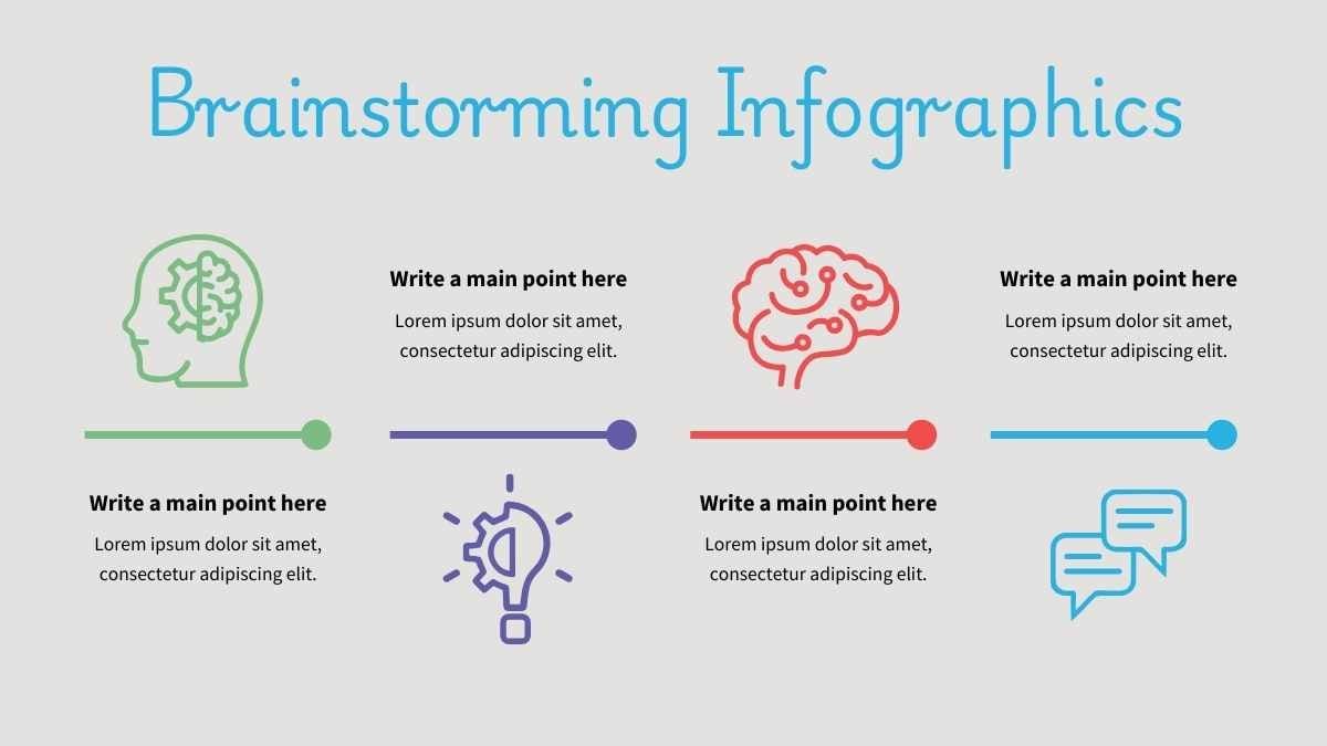 Infografis Brainstorming Bergambar yang Menggemaskan - slide 8