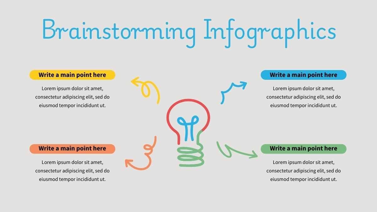 Infografis Brainstorming Bergambar yang Menggemaskan - slide 11