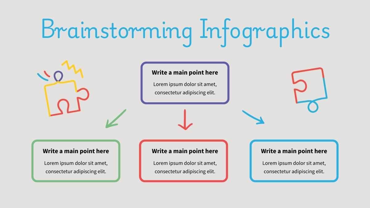 Infografis Brainstorming Bergambar yang Menggemaskan - slide 3
