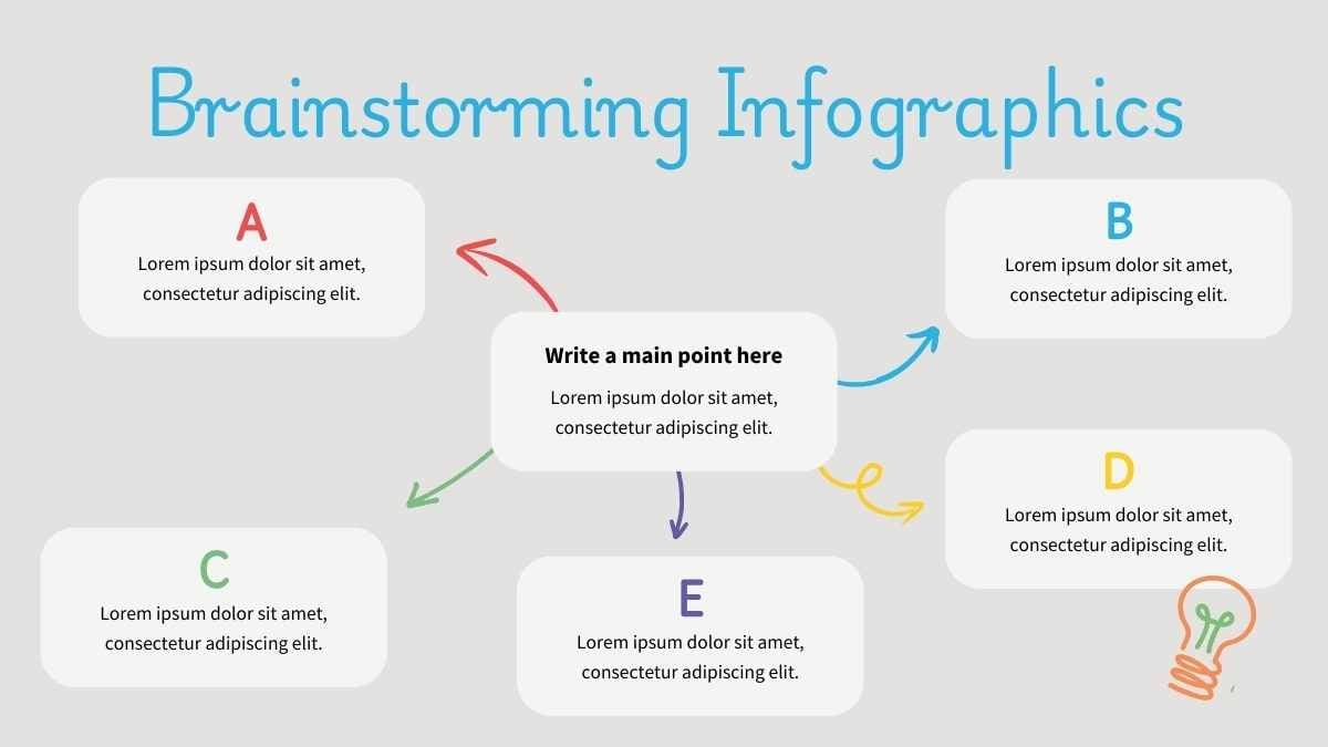 Infografis Brainstorming Bergambar yang Menggemaskan - slide 1