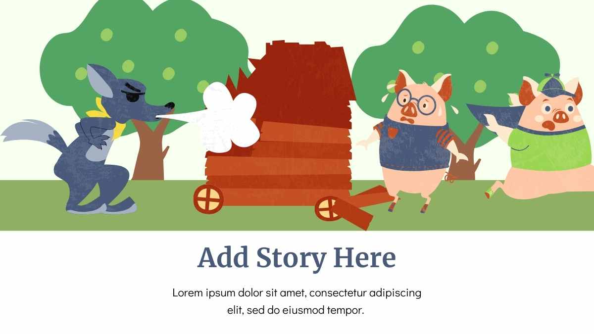 Cute Illustrated Fables Storybook Slides - slide 15