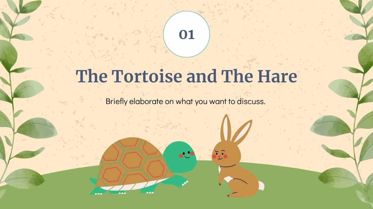 Cute Illustrated Fables Storybook Slides - slide 6