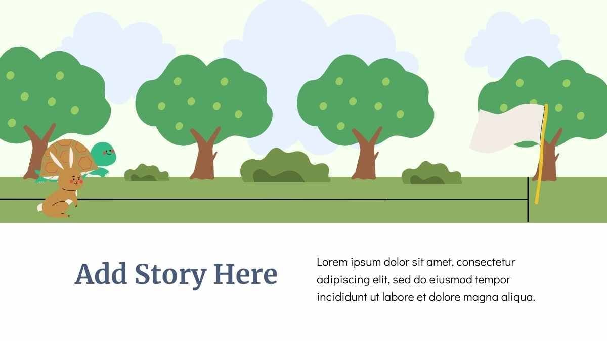 Cute Illustrated Fables Storybook Slides - slide 7