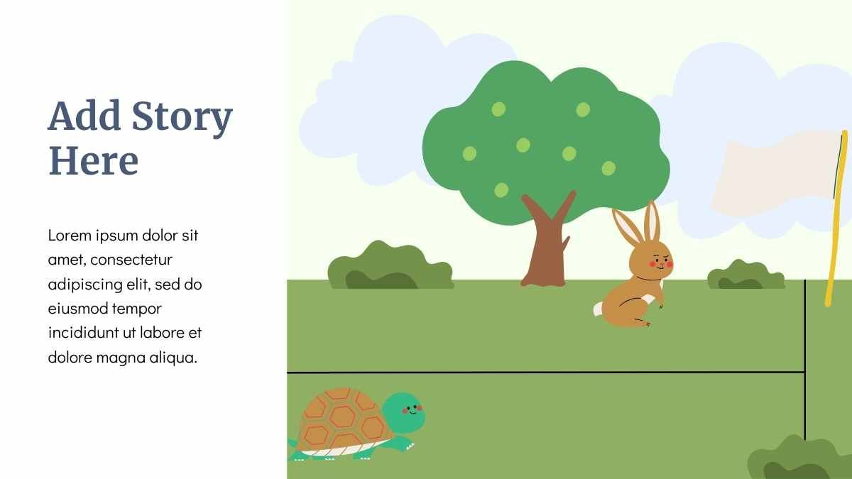 Livro de histórias de fábulas ilustrado e fofo - slide 7
