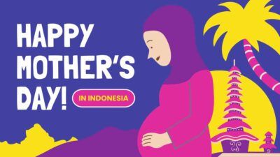 Cute Illustrated Happy Mother’s Day in Indonesia!