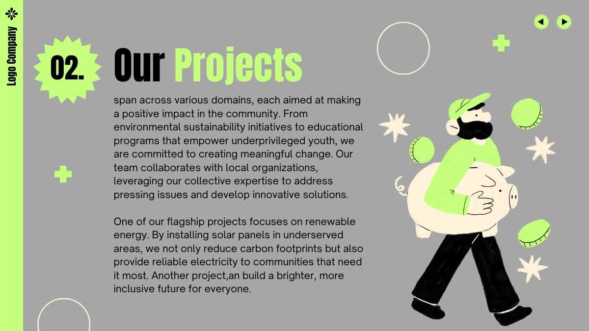 Cute Illustrated Solar Energy Electrical Solutions Business Plan - slide 7