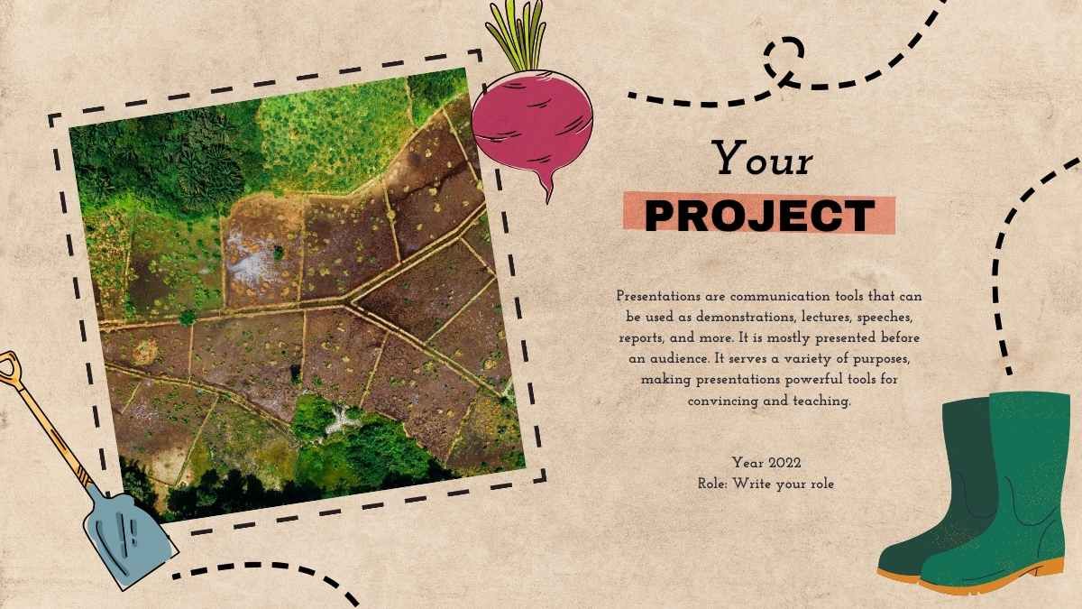 かわいいイラストの持続可能な農業 - slide 8