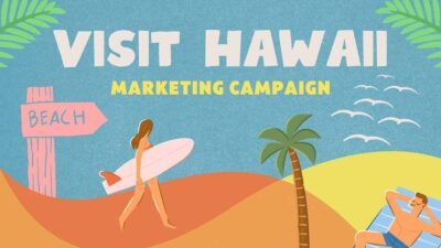 Cute Illustrated Visit Hawaii Marketing Campaign Slides