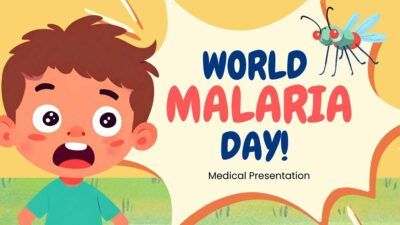 Dia Mundial da Malária ilustrado e fofo
