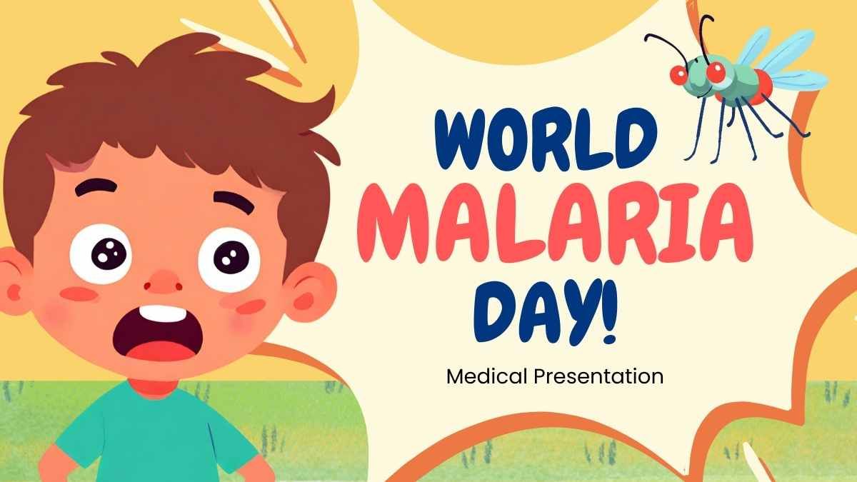 Dia Mundial da Malária ilustrado e fofo - slide 0