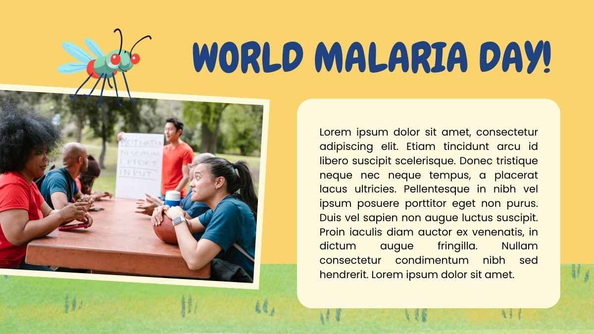 Dia Mundial da Malária ilustrado e fofo - slide 10