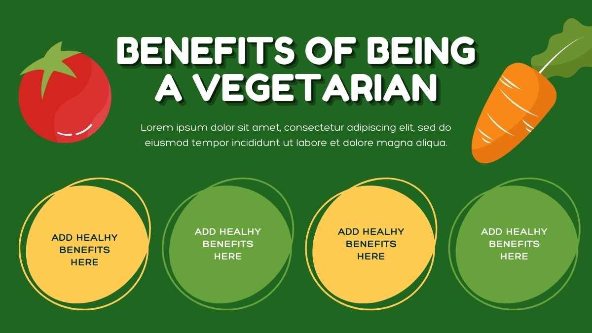 Lindo Día Mundial Vegetariano Ilustrado - diapositiva 6