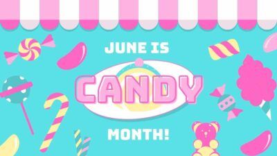 かわいい6月はキャンディーの月です！