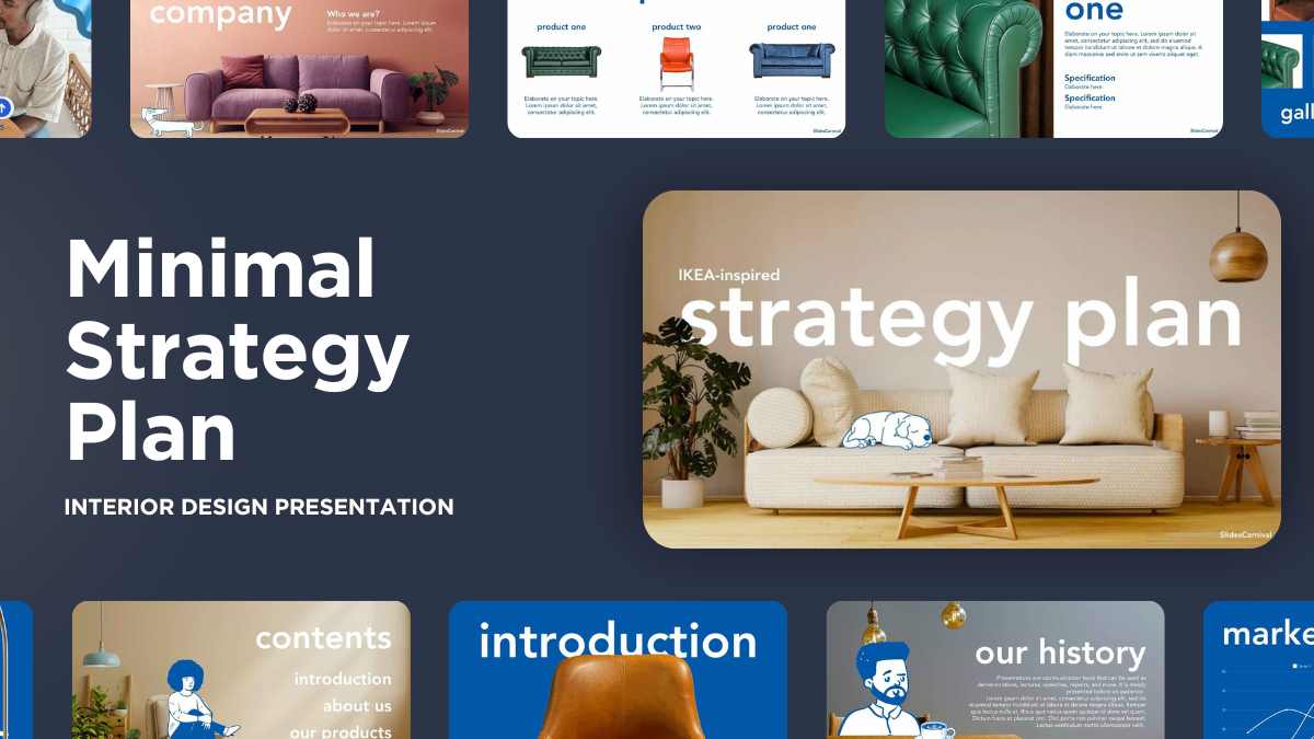 Cute Modern IKEA-Inspired Strategy Plan Slides - slide 1