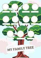 Cute Illustrated My Family Tree