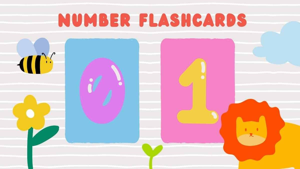 귀여운 숫자 플래시카드 - slide 3