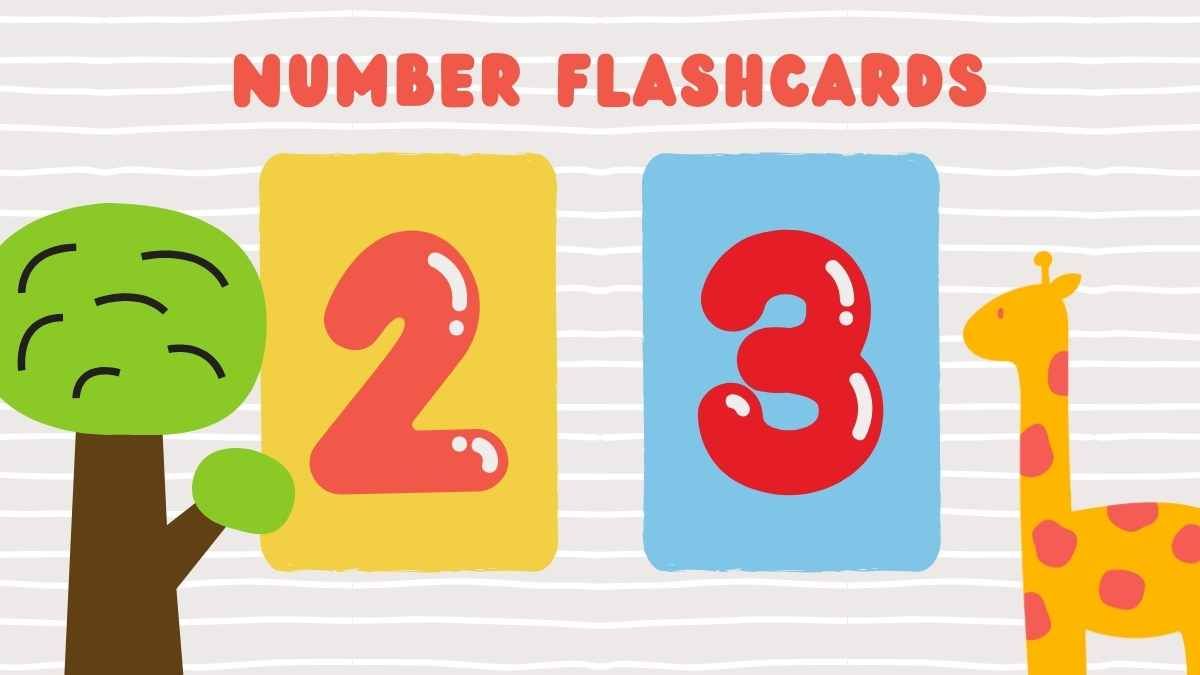 귀여운 숫자 플래시카드 - slide 4