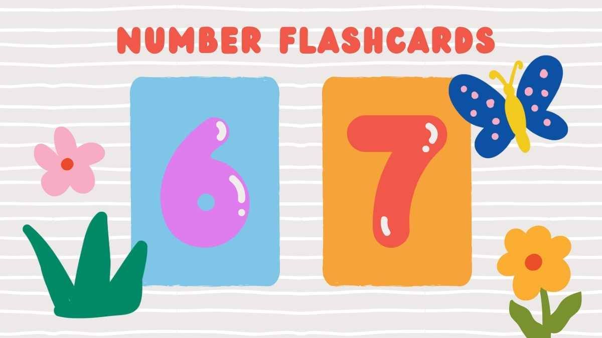 귀여운 숫자 플래시카드 - slide 6