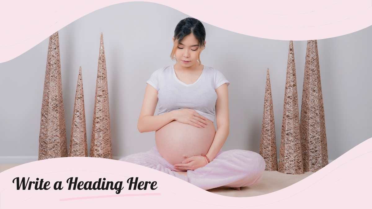 귀여운 파스텔 더들 꽃 임신 발표 - 슬라이드 8