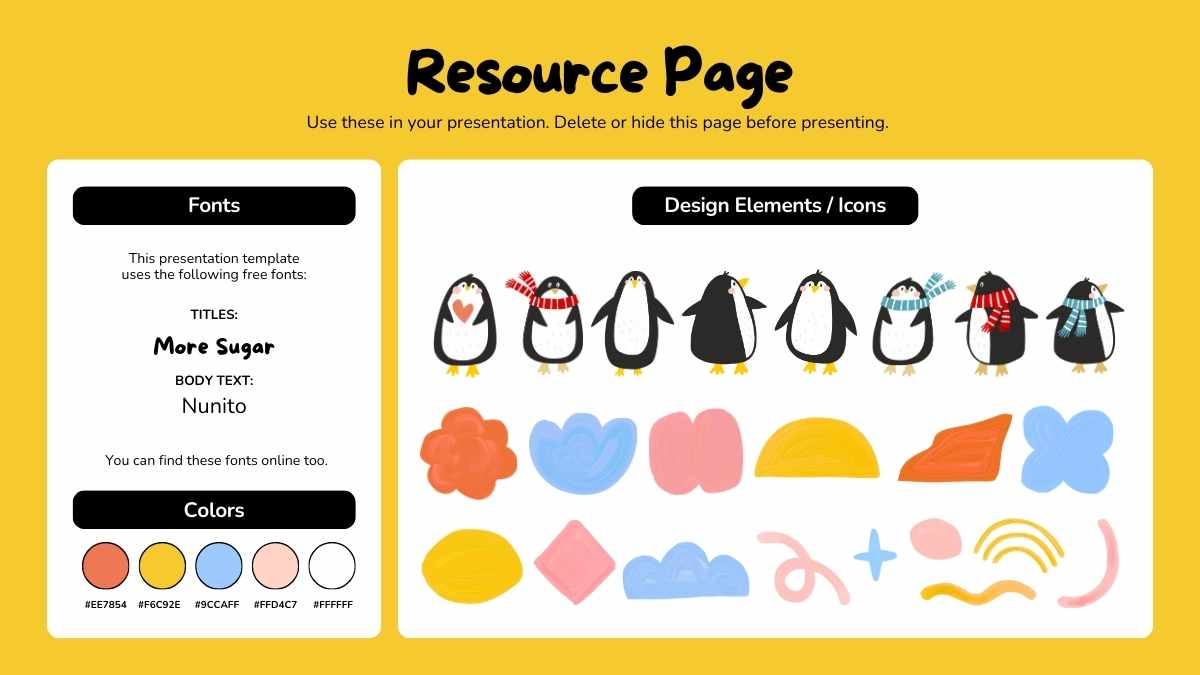 Cute Penguin Background Slides - slide 14