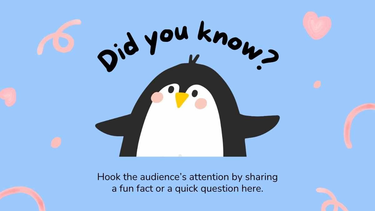 Cute Penguin Background Slides - slide 3