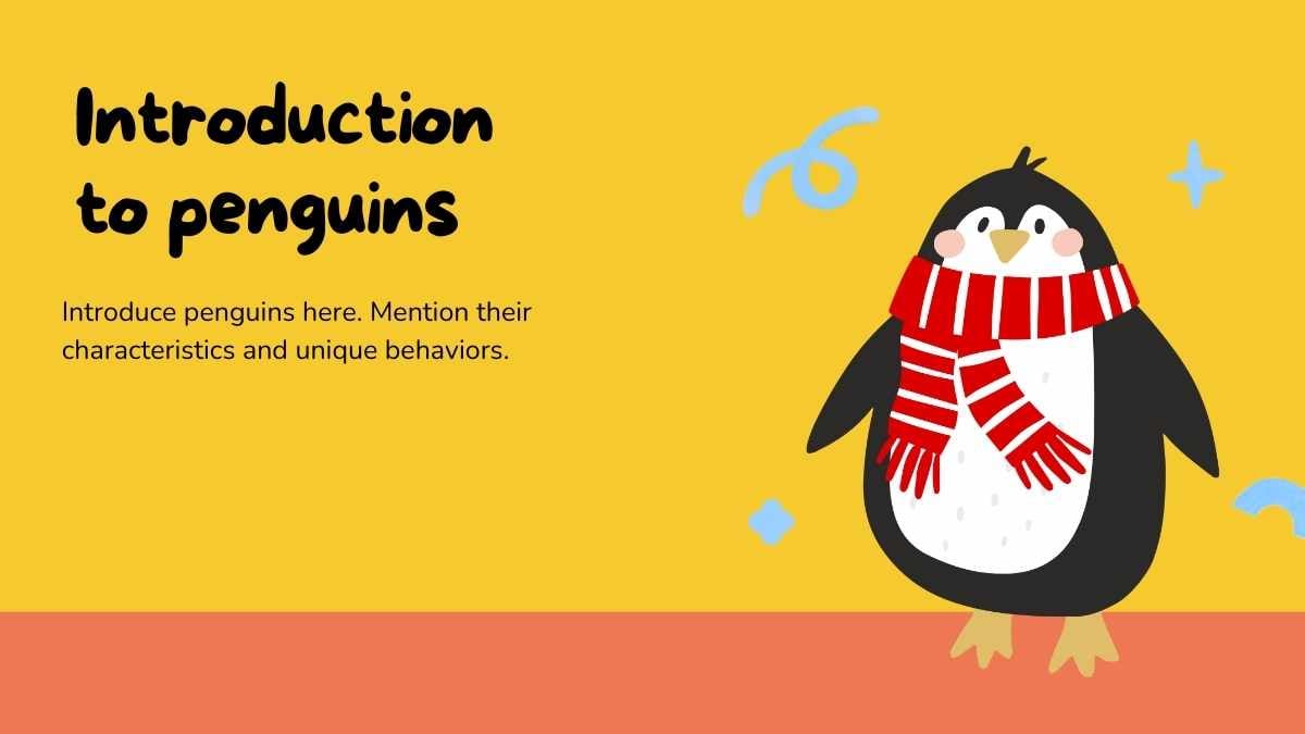 Cute Penguin Background Slides - slide 4