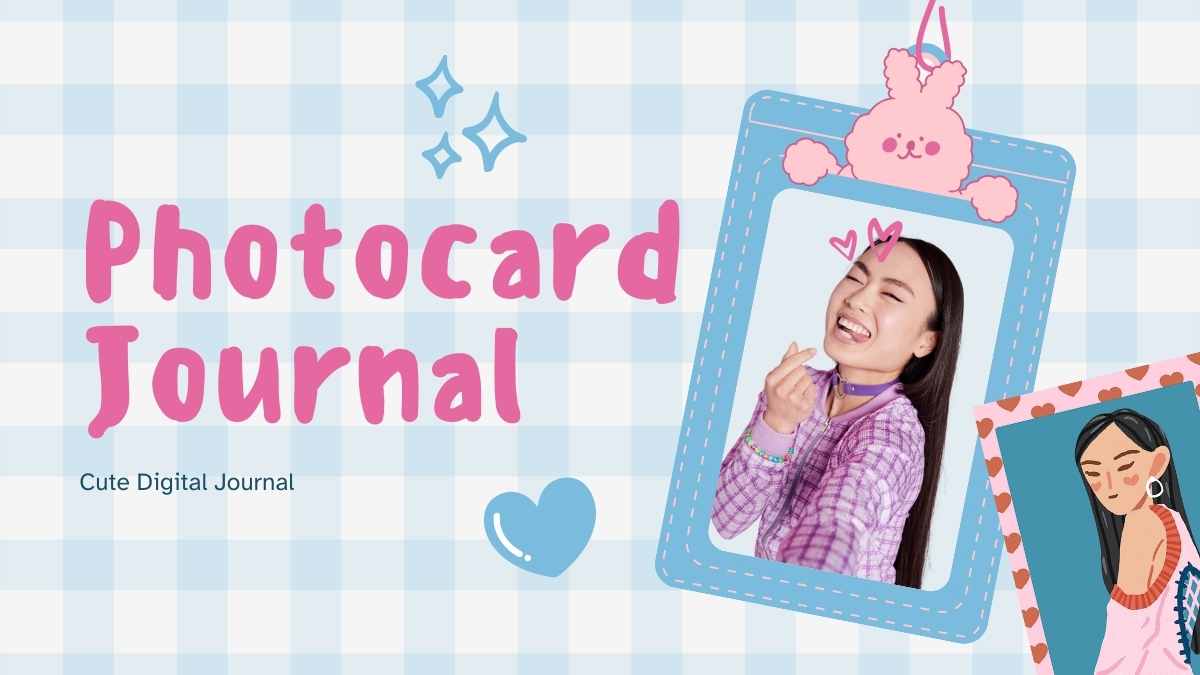 Cute Photocard Journal Slides - slide 1