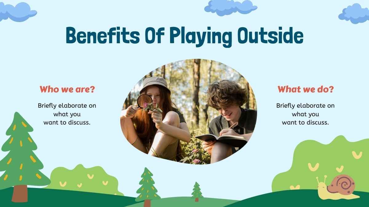 国民の外で遊ぶ日を祝うためのかわいい幼稚園の屋外アクティビティ - slide 3