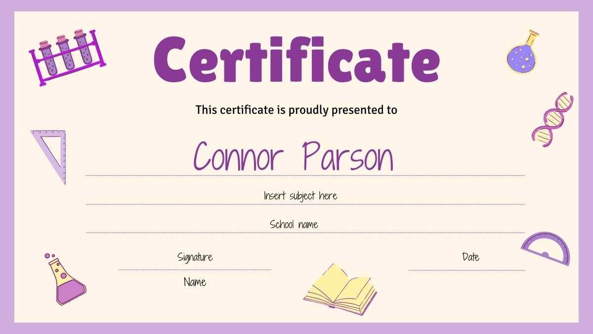 Cute School Achievement Certificates - slide 14