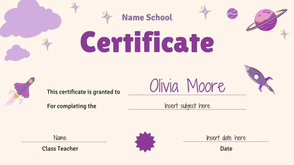 Cute School Achievement Certificates - slide 2