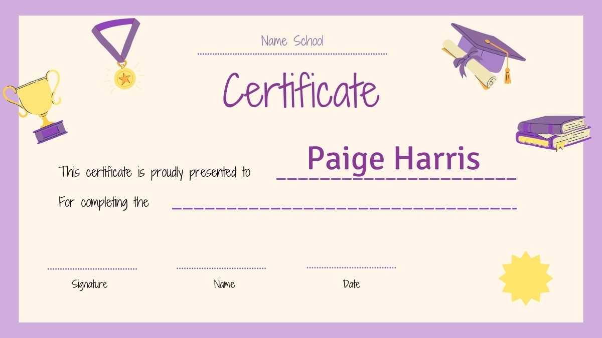 Cute School Achievement Certificates - slide 4