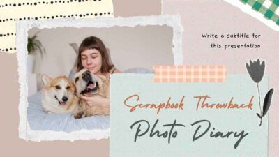 Cute Scrapbook Throwback Photo Diary