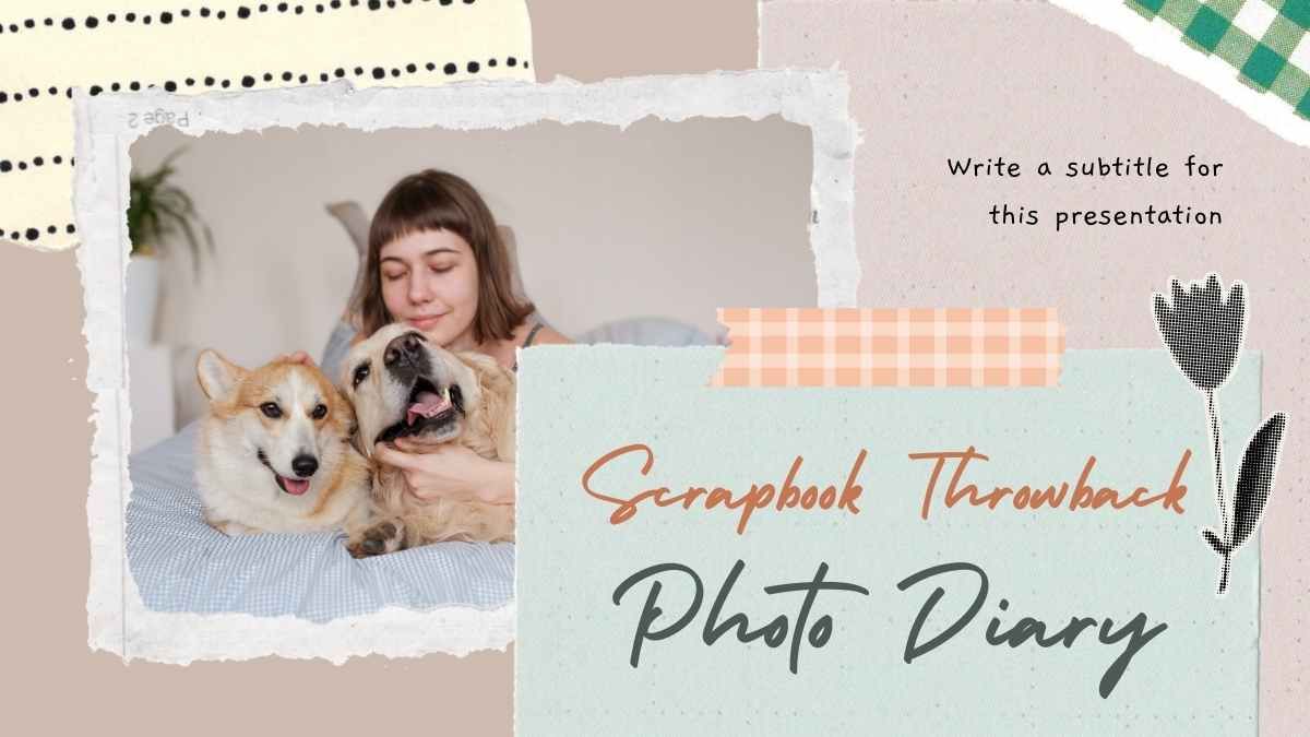 Cute Scrapbook Throwback Photo Diary - slide 0