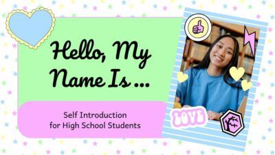 Cute Self Introduction for High School Students