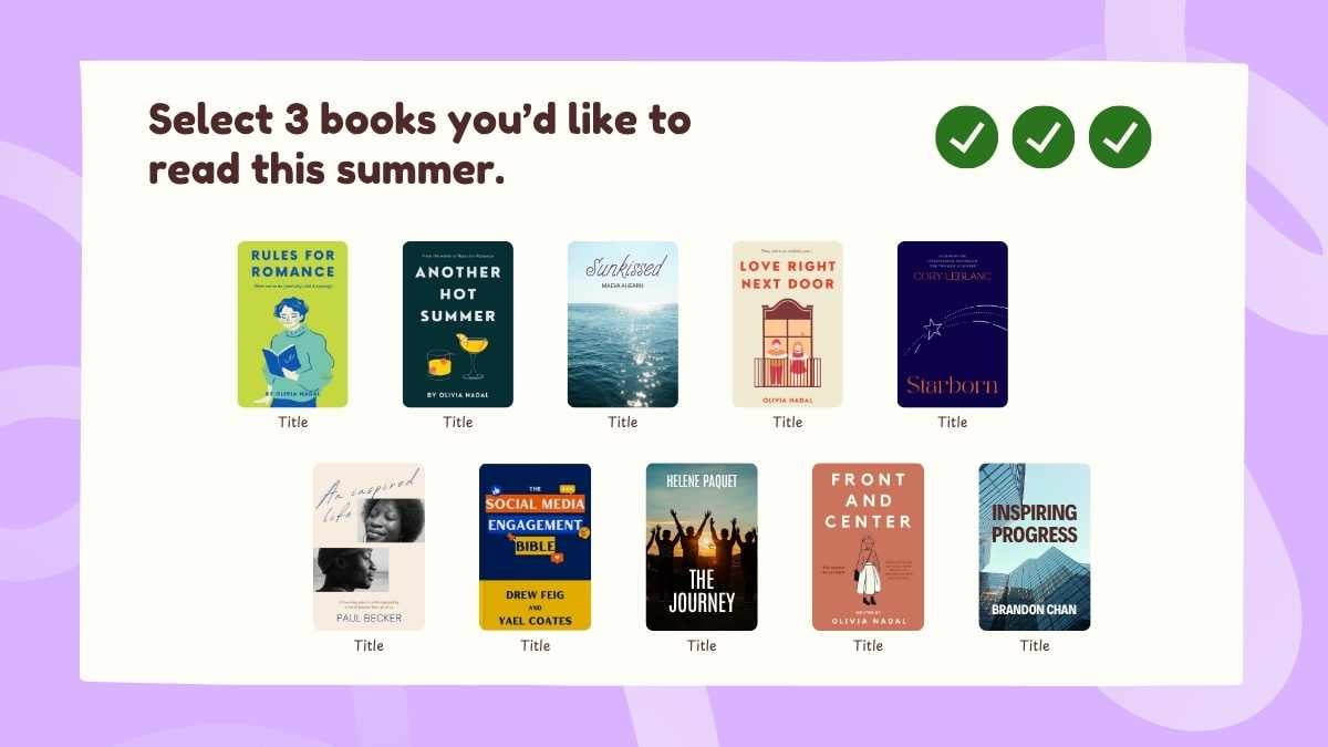 Cute Summer Reading Log Slides - slide 2