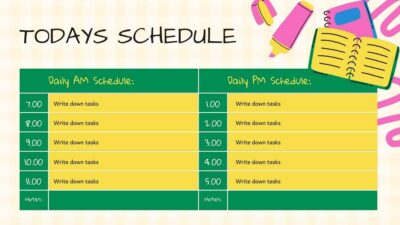 University Class Schedule Planner. Free PPT & Google Slides Template ...