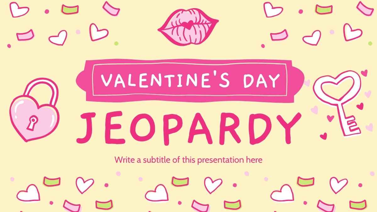 Cute Valentine’s Day Jeopardy - slide 1