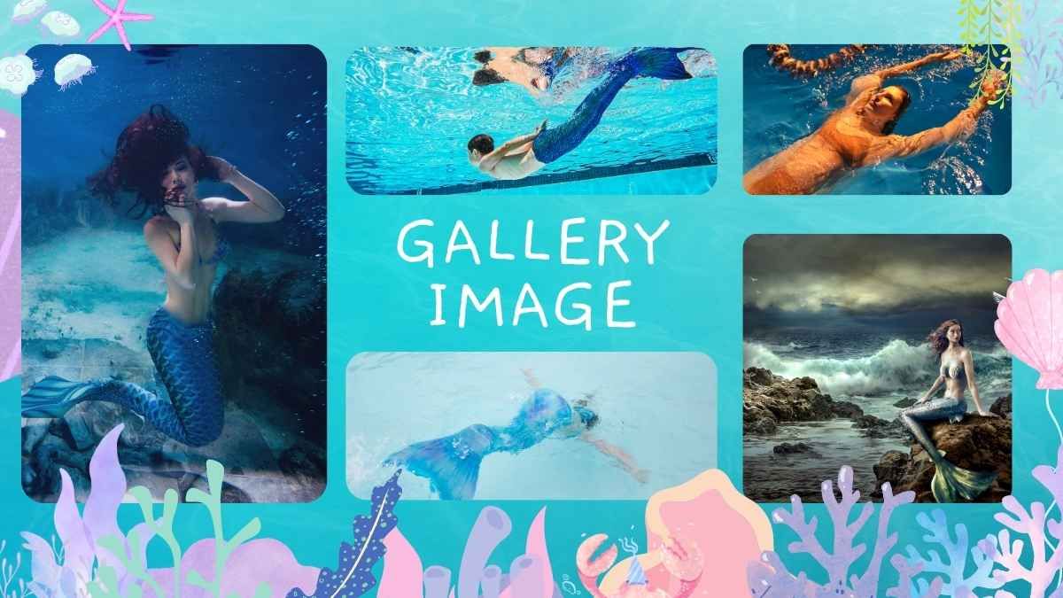 Cute Watercolor Mermaid Minitheme - slide 7