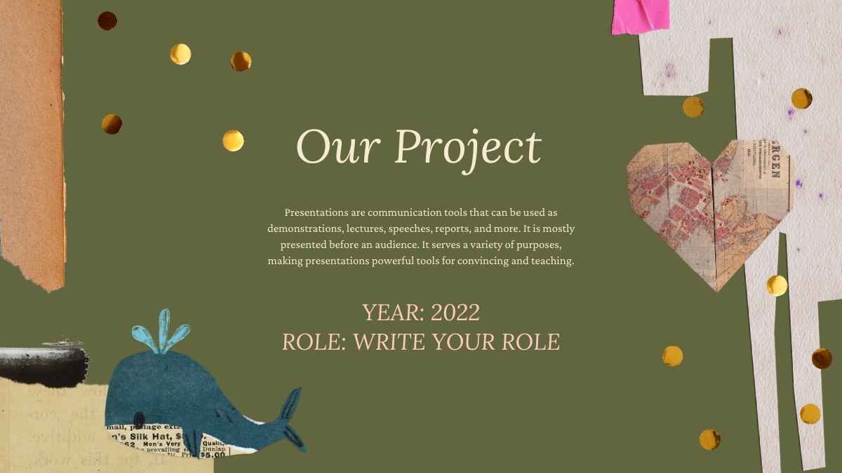 Cutout Collages Aesthetic Company Profile Pink and Green Slides - slide 14