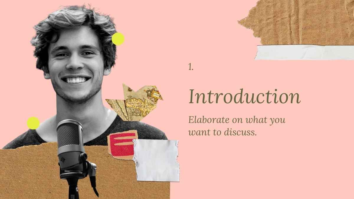 Cutout Collages Aesthetic Company Profile Pink and Green Slides - slide 6