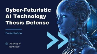 Cyber-Futuristic AI Technology Thesis Defense