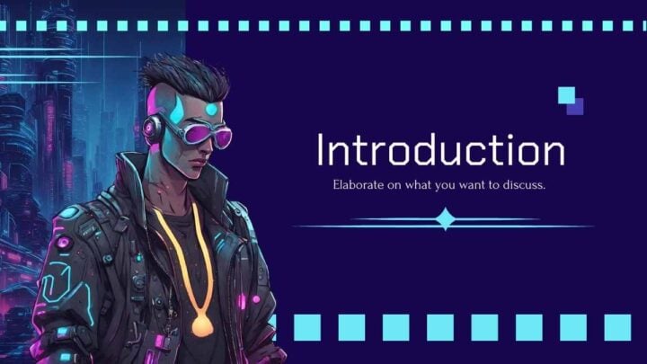 Cyber-Futuristic Cosplay Workshop. Free Presentation Template ...
