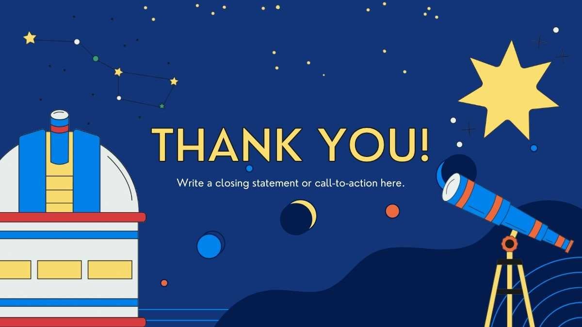 초등학생을 위한 어두운 파란색 애니메이션 일러스트레이티브 우주 여행 활동 - 슬라이드 7